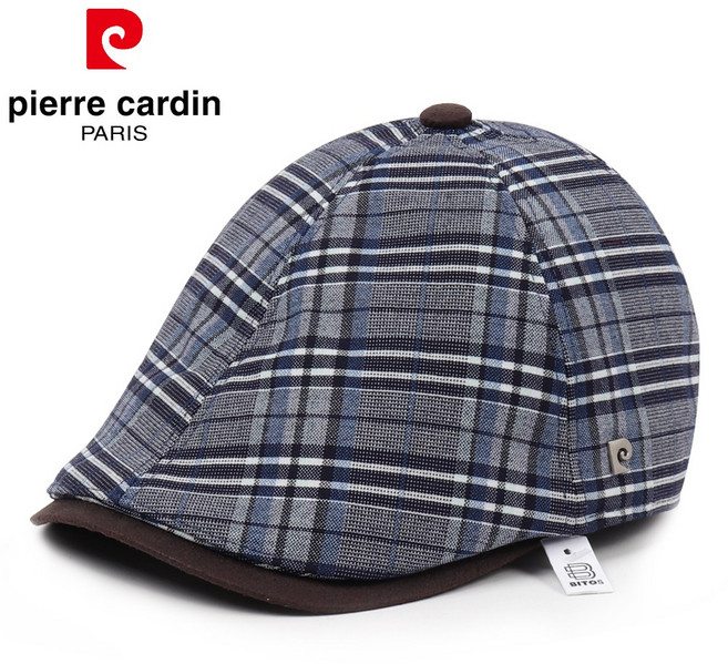 비토스 피에르가르뎅 24F/W 타탄체크 스웨이드챙 헌팅캡 파크골프모자 도리구찌