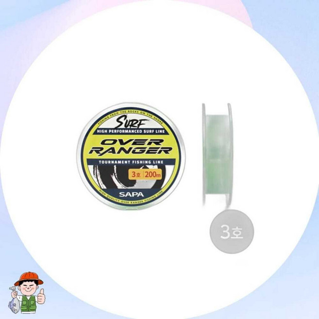 오버레인저 원투전용라인 200m 형광그린 나일론줄, 선택완료, 1개