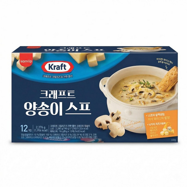 크래프트 양송이스프 198g 12개입 1개