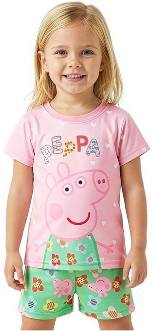 Get Trend Paw Patrol Girls Pajamas Toddler 2 Piece Short Sleeve Top & Shorts Soft Summer PJs Ki