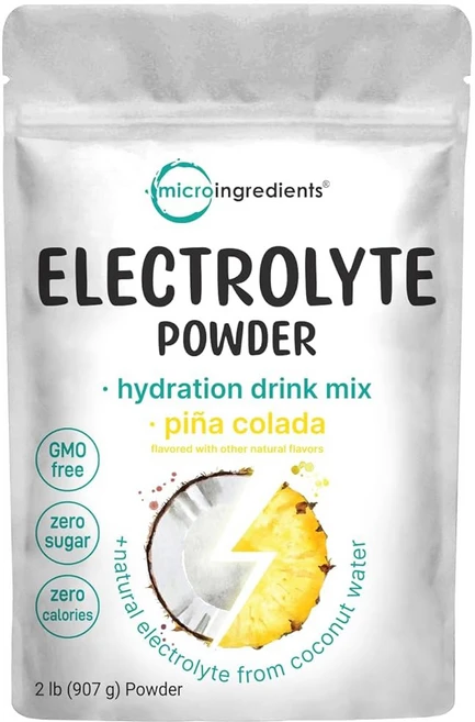 마이크로 성분 수화 전해질 분말 2파운드 139인분 레몬 라즈베리 맛 고칼륨 1 000mg 코코넛 워터 리얼 레몬 주스 설탕 케토 친화적이지 않음 비유전자제품, Pineapple, 32 Ounce (Pack of 1), 1개, 907g - 쿠팡