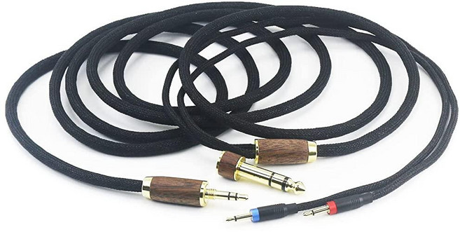 NewFantasia 6N OCC 구리 실버 도금 업그레이드 오디오 케이블 3.5mm 수 및 6.3mm 어댑터 Monolith M1060 M1060C M565 M565, NewFantasia 6N OCC 구리 실버 도금 업그