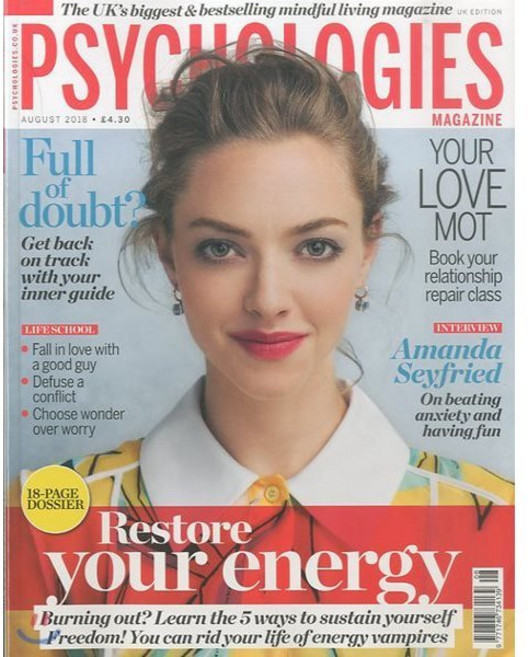 Psychologies Magazine (월간) : 2018년 08월15일 : 아만다 사이프리드 커버