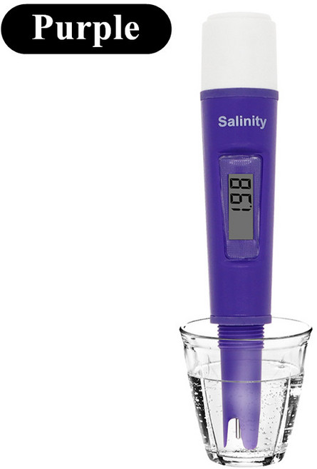 휴대용 염분 계량기 387 염분계 측정기 염수 해수 식품용 방수 테스터, 1) Purple