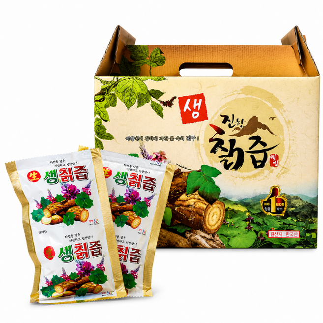 "순수 자연 그대로! "강원도 화천 생칡즙 원액 100% // 힐링 페어 [자연담은 건강원], 50개, 100ml