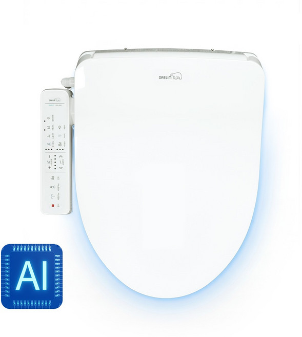 [26년형 신제품 런칭판매]대림바스 AI스마트 컨트롤 LED 무드라이트 방수비데 DDS-S550, 고객직접설치, 설치옵션:자가설치, 상세 설명 참조