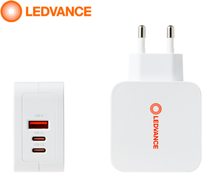 레드밴스 65W GaN 3포트 멀티 USB C타입 고속충전기 CtoC 케이블 CtoL 케이블, 레드밴스 65W 고속충전기, 1개