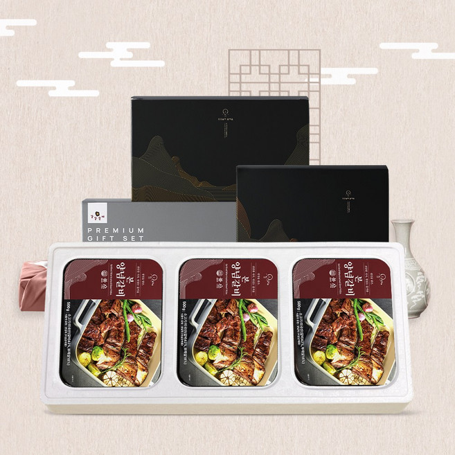 [강강술래] 프리미엄 본양념갈비 선물세트 3호, 1개
