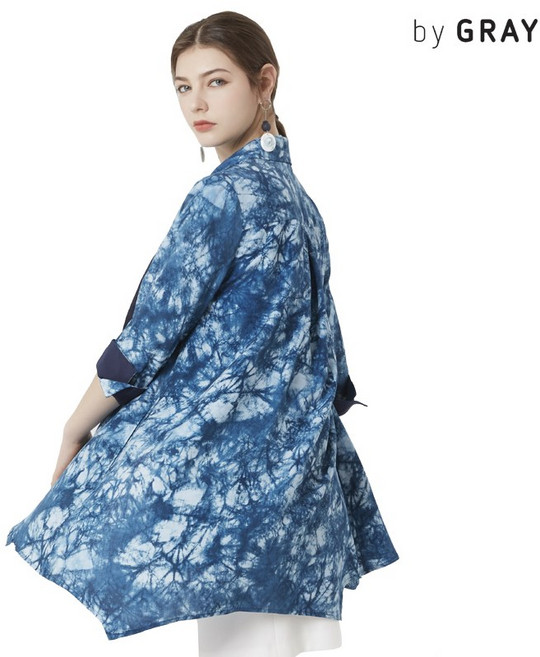 여성 여름 린넨 자켓 빅사이즈 7부 오버핏 재킷