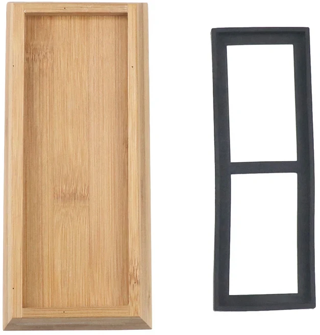 홀더를 선명하게하기위한 숫돌 기본 보관함 홈 주방 도구 대나무, 01 As Shown, 01 21.5x9.5cm