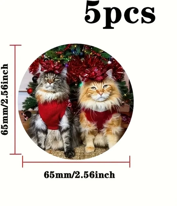 1/2/5pcs 사용자 정의 그림 냉장고 자석-가정용 주방 레스토랑 가족 스티커 및 기념품을위한 맞춤형 사진, 01 5pcs Round