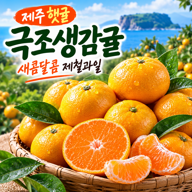 극조생감귤, 1박스, 극조생감귤 (대과/L~2L) 9kg