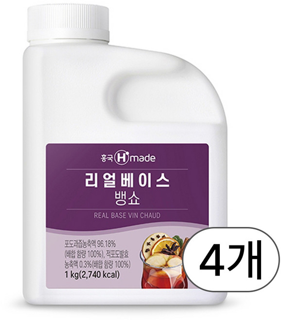 흥국 리얼베이스 뱅쇼 1kg, 4개