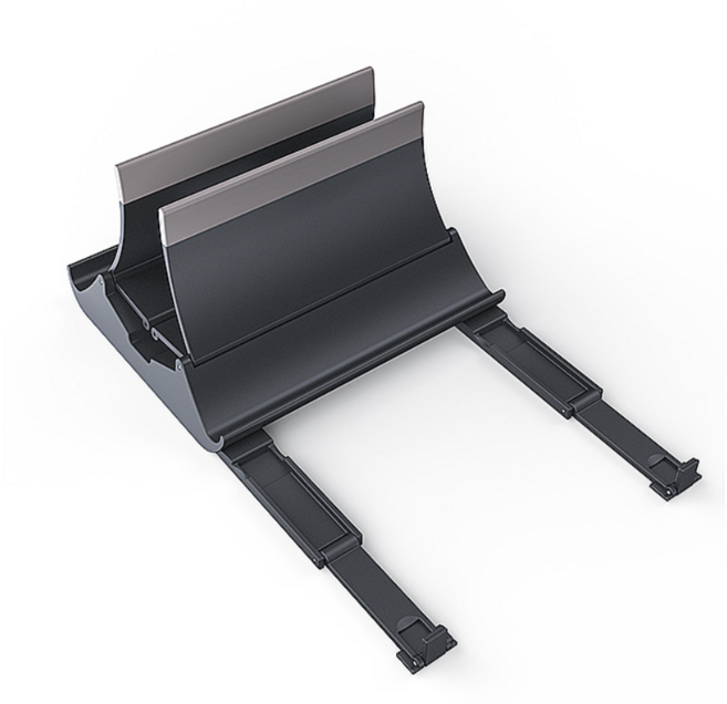 NUBASE 아이패드 m4 태블릿pc 아이폰 접이식 필기 거치대 스탠드 보관함 1슬롯, 03. 스페이스 그레이