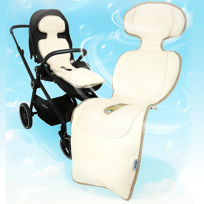 [IPRIL] 아이프릴 쿨링팬 유모차 쿨시트 통풍시트, 1000개, 베이지