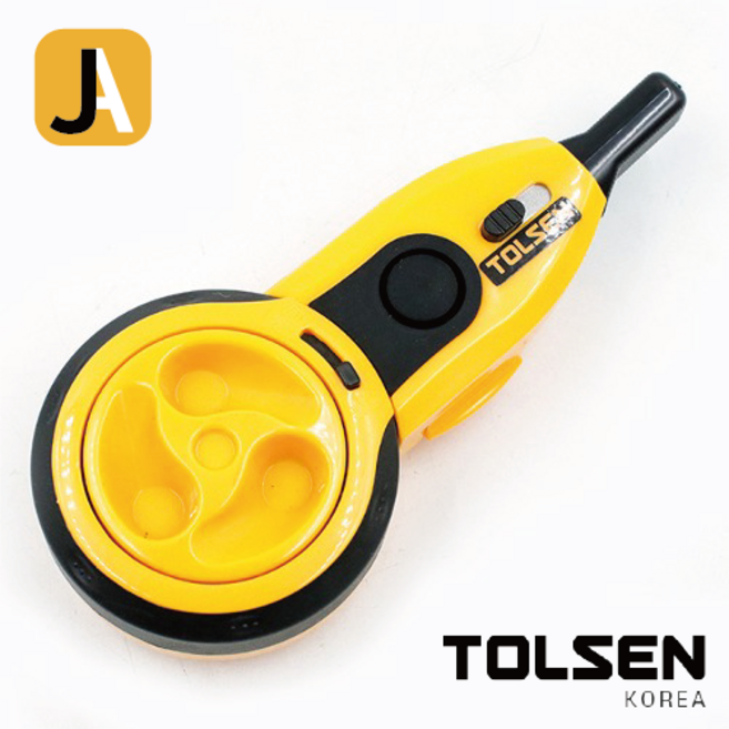 TOLSEN 툴쎈 자동 먹통 15m 먹물 먹가루 먹분말 레벨기 철근작업 기초 건설, 1개