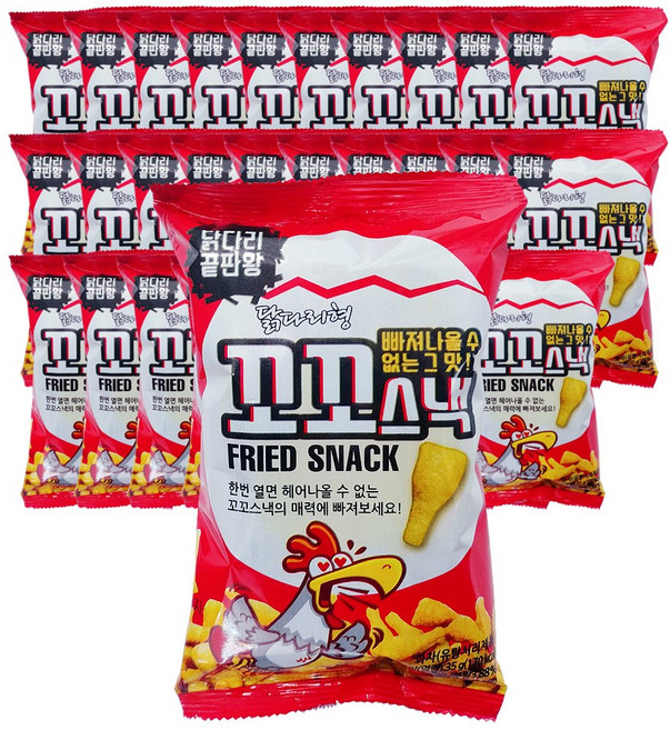 신흥식품 꼬꼬스낵 닭다리형 과자, 32g, 30개