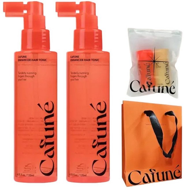 (2개세트)카푸네 인핸서 헤어토닉 120ml ·비듬·각질 케어 두피 진정 스프레이+사은(선물쇼핑백+트래플키트2종), 1세트
