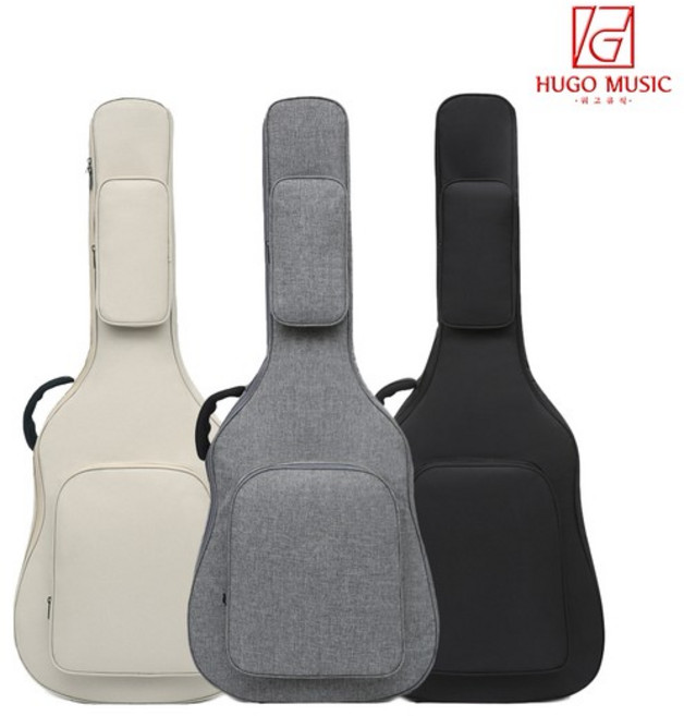 위고뮤직 5-EG 통기타 케이스 기타가방 41인치, 아이보리, 1개