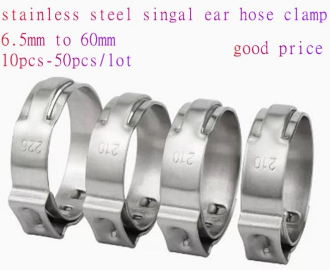 10-50pcs 304 스테인레스 스틸 무단 5.6mm 에서 귀 클램프 미니 클립 한 파이프, 20.3-23.5mm 10PCS