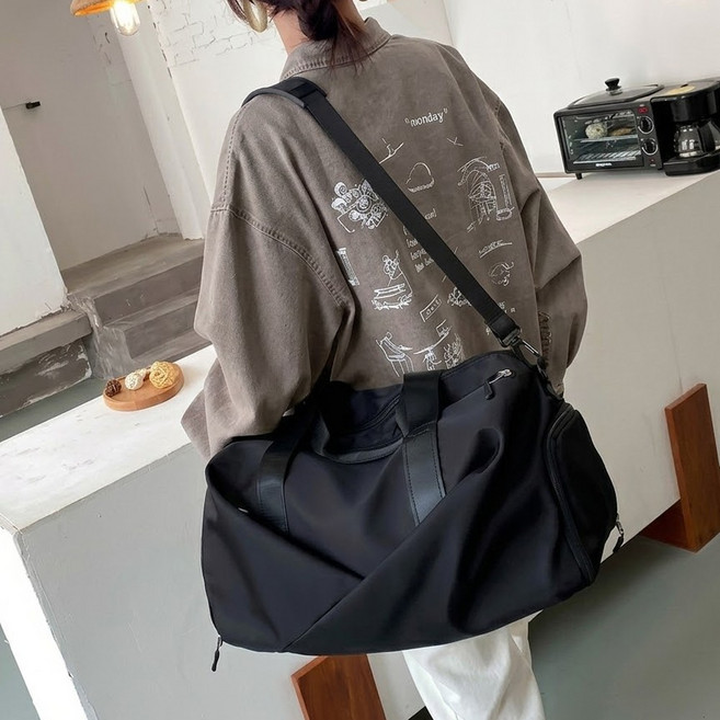 모에파 남녀공용 나일론 방수 대용량 데일리 학생 여행용 메신저백 크로스백 힙색 빅 사이즈