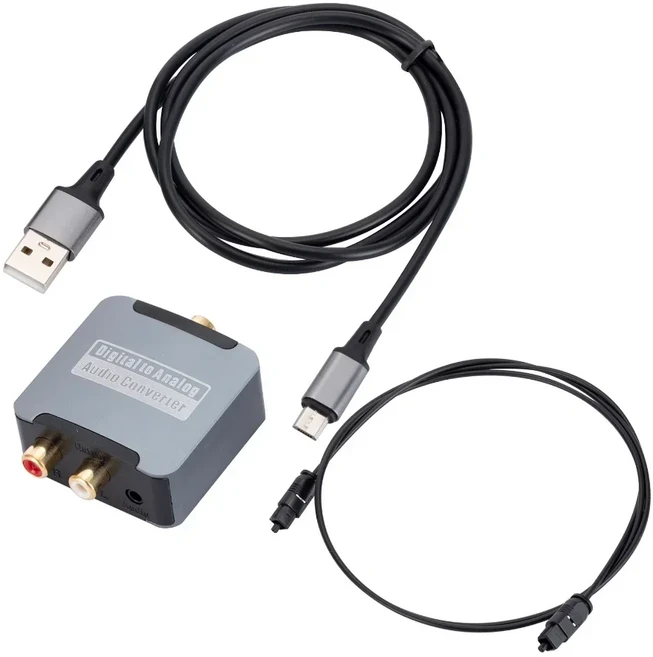 DAC 디지털-아날로그 오디오 변환기 광 SPDIF Toslink 동축 입력-L/R RCA 3.5mm 잭 헤드폰 앰프 출력, 01 Digital to Analog