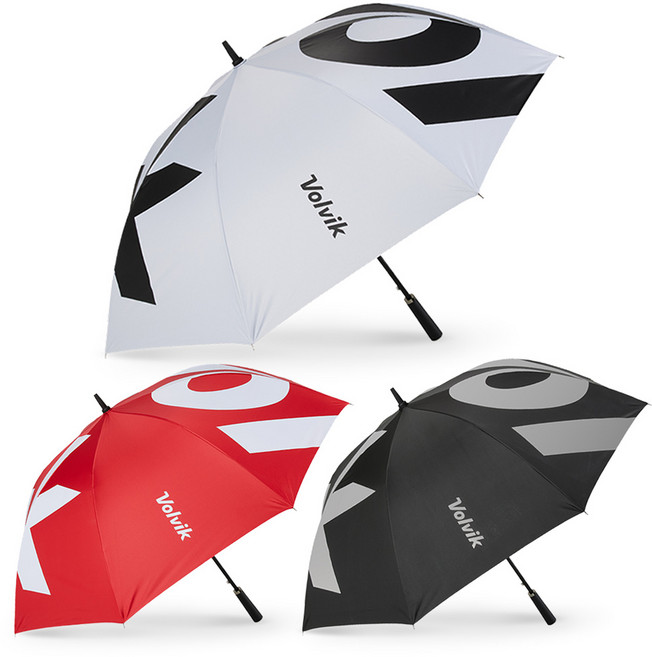 볼빅 정품 VBEB 로고 자동 골프우산 2025년, 레드, 1개
