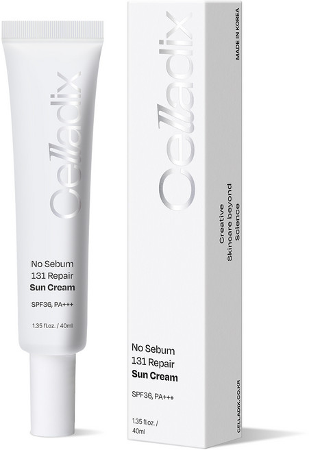 셀라딕스 노세범 131 리페어 선크림 여드름피부 오일프리 무기자차 선블록, 40g, 1개