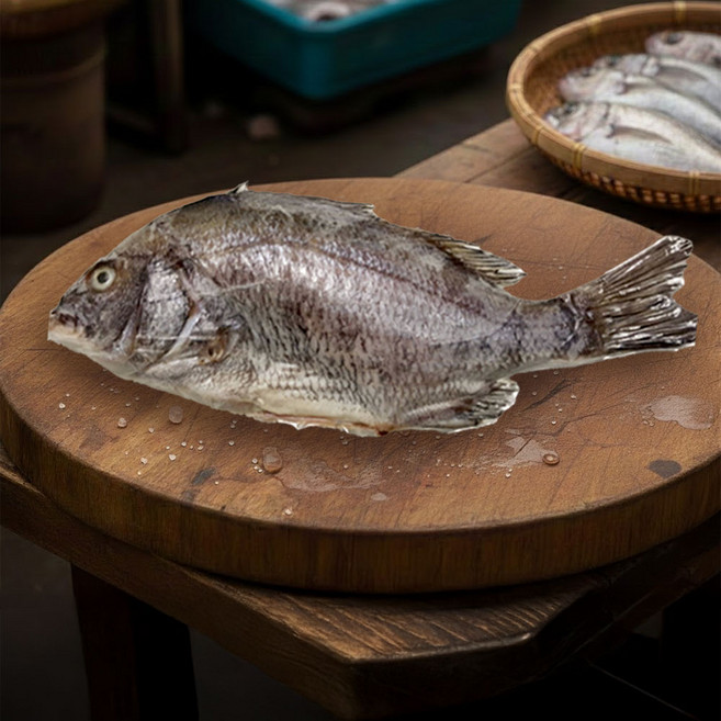 [밋앤밀] 1+1 임자도 해풍으로 말린 반건조 손질 자연산 감성돔 건정(마리당500g내외), 1, 단품