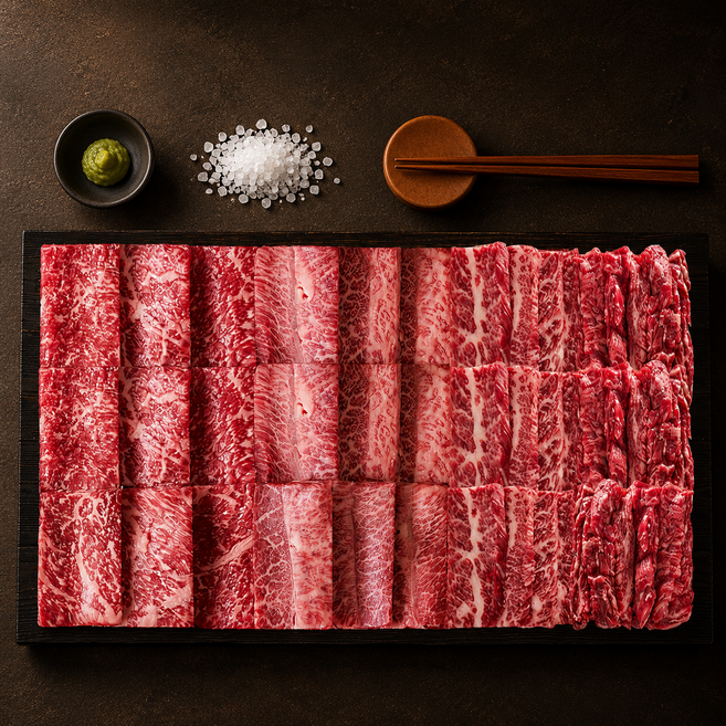 마장동 1++한우 모둠 세트 소고기 600g 800g, 1개, 스페셜800g(등심+부채+앞치마+업진안살)
