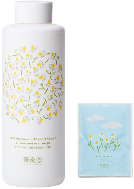 400mL + 50ml 화밀 사랑 약용 입욕제 의약 부외품 파우치 첨부 국산 카모마일, 1개