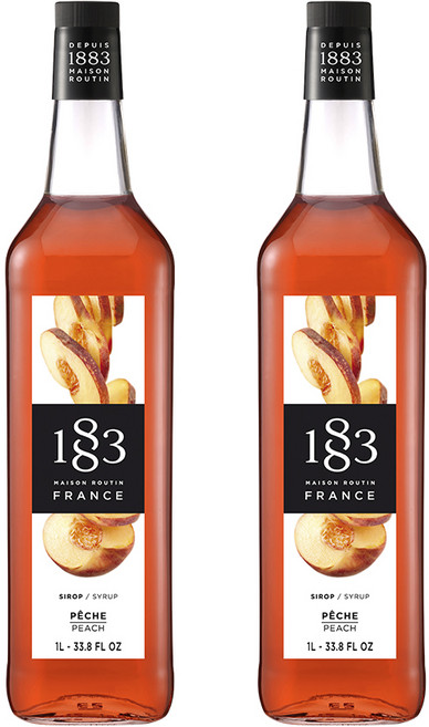 1883 피치 시럽 1L x 2개 / 복숭아시럽