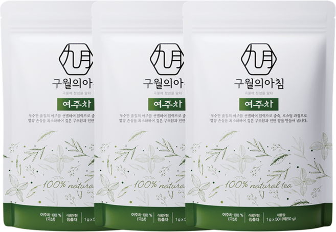 국산 쪄서볶은 여주차 삼각티백, 3개, 50개입, 1g
