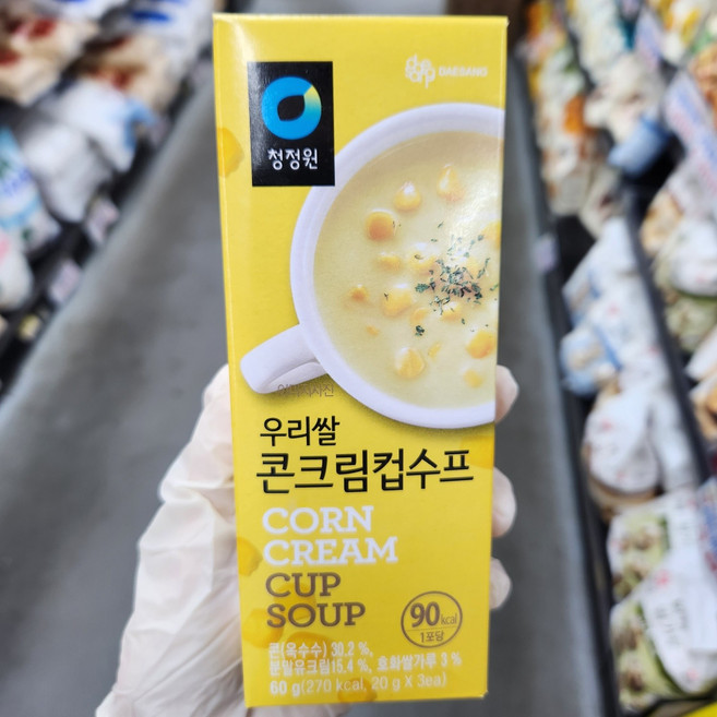청정원 우리쌀 콘크림 컵수프, 60g, 8개