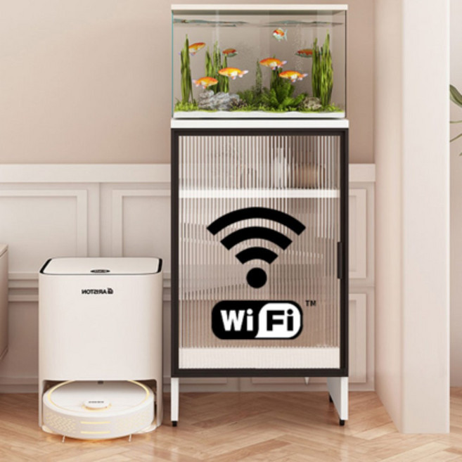 파운더하우스 원목 키큰 가구 서랍장 선반 로봇청소기 수납장 로봇청소기장, 블랙