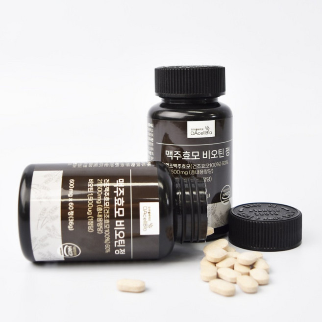 오아셀바이오 맥주효모 비오틴 600mg, 2개, 60정