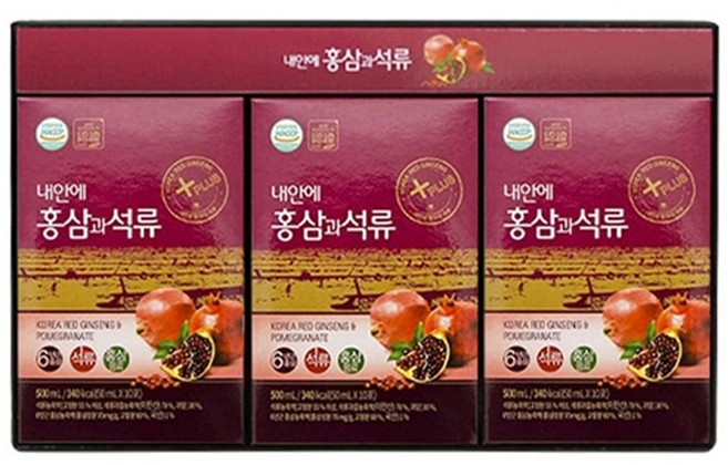 대동고려삼 내안에 홍삼과 석류 50ml x 30포 구정 설날 명절 추석 선물세트