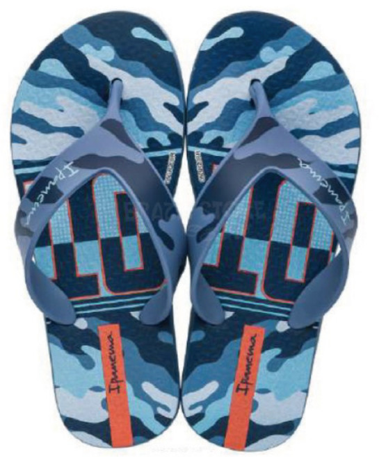 IPANEMA KIDS 童鞋 DECK INF 藍色迷彩系列 型號25759 (防滑涼拖鞋 巴西製造 夾腳拖 迷彩 )巴西集品