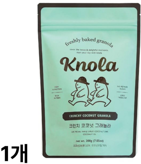 크놀라 크런치 코코넛 그래놀라 시리얼, 200g, 1개