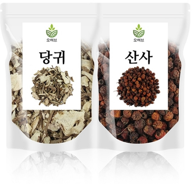 오허브 국산 당귀 산사 셋트 당귀산사차, 1개, 500g