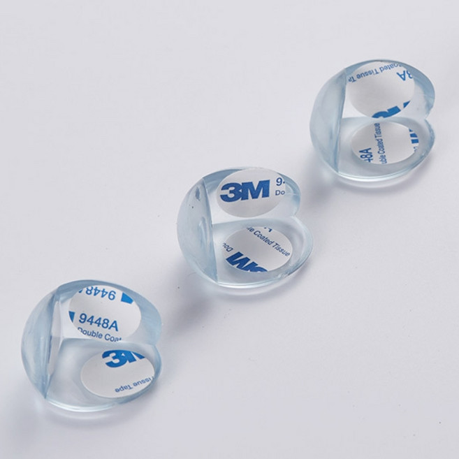 3m 투명 모서리 보호대 코너가드 원형, 1개