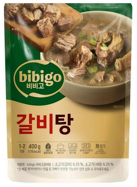 CJ 비비고 갈비탕 400g X18개, 4세트