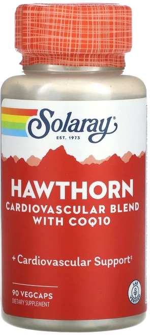Solaray COQ10 함유 산사나무 심혈관계 혼합물 베지 캡슐 90정, SolarayCOQ10함유산사나무심혈관계혼합물베지캡슐9, 1개 - 쿠팡