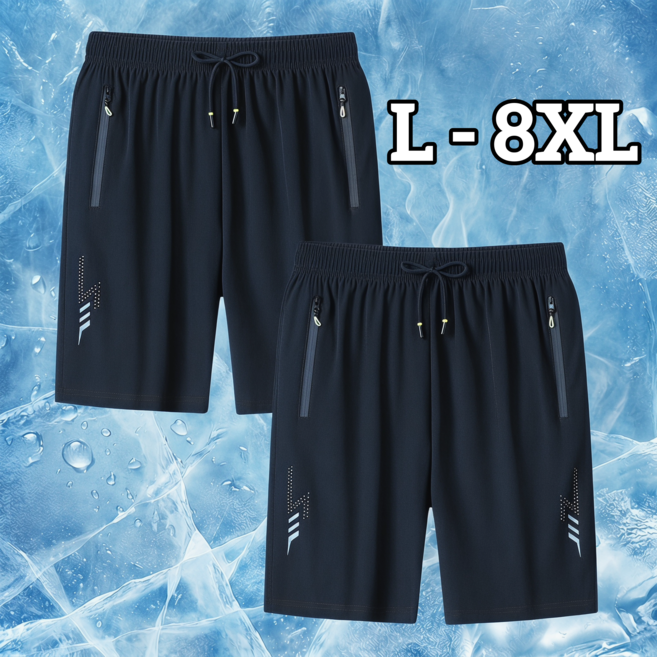 1+1 남자 반바지 데일리 트레이닝 반바지 여름용 L-8XL