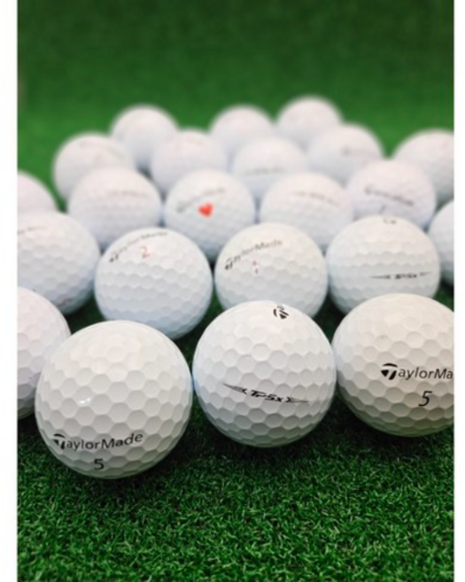 테일러메이드 TP5/TP5X 화이트 로스트볼 A급, 30개, 1개입