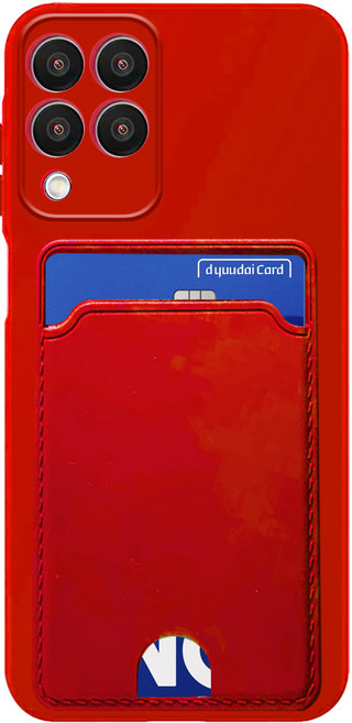 리빙그레이 갤럭시 점프2 M33 5G 카드 수납 실리콘 파스텔 컬러 카메라 보호 케이스