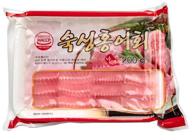 숙성홍어회 날개살 200gx5개, 5개, 200g - 숙성회