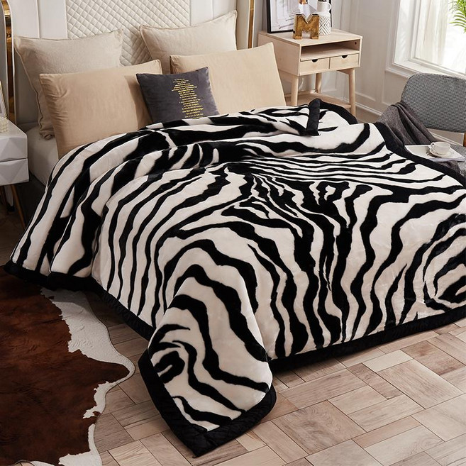 겨울용 라셀 이중 담요 양면 이불 두꺼운 보온 침대용