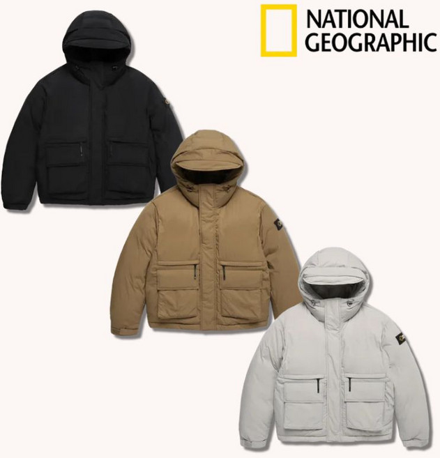 백화점정품 내셔널지오그래픽 남녀공용 패딩 구스다운 점퍼 자켓 방한 보온 아우터
