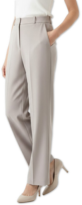 메리앤유 기본 일자 핏 찰랑 슬랙스 정장 바지 허리 밴딩 스판 국산